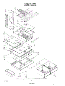 05 - Shelf parts for Whirlpool Refrigerator ET18VKXSW02 from AppliancePartsPros.com