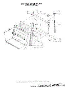 06 - Freezer Door parts for Whirlpool Refrigerator ET18VKXSW02 from AppliancePartsPros.com