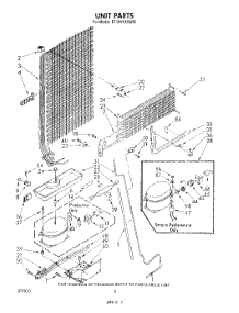 07 - Unit parts for Whirlpool Refrigerator ET18VKXSW02 from AppliancePartsPros.com