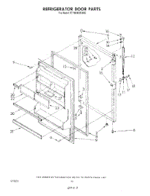 08 - Refrigerator Door , Not Illustrated parts for Whirlpool Refrigerator ET18VKXSW02 from AppliancePartsPros.com