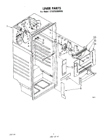 03 - Liner parts for Whirlpool Refrigerator ET18TKXMWR0 from AppliancePartsPros.com