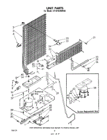 07 - Unit parts for Whirlpool Refrigerator ET18TKXMWR0 from AppliancePartsPros.com