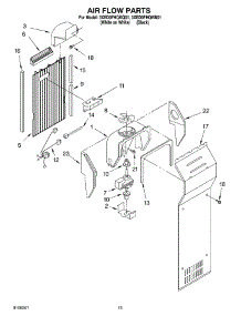 08 - Air Flow parts for Whirlpool Refrigerator 3XED0FHQKQ01 from AppliancePartsPros.com