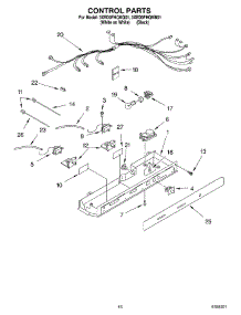 09 - Control parts for Whirlpool Refrigerator 3XED0FHQKQ01 from AppliancePartsPros.com