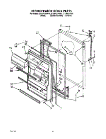 07 - Refrigerator Door, Lit / Optional parts for Whirlpool Refrigerator ET18PKXYW00 from AppliancePartsPros.com