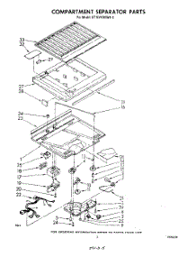 04 - Compartment Separator parts for Whirlpool Refrigerator ET18VKXRWR0 from AppliancePartsPros.com