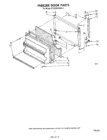 06 - Freezer Door parts for Whirlpool Refrigerator ET18VKXRWR0 from AppliancePartsPros.com