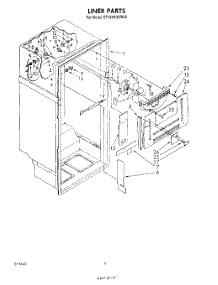 03 - Liner parts for Whirlpool Refrigerator ET18VKXSW00 from AppliancePartsPros.com