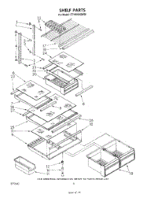 05 - Shelf parts for Whirlpool Refrigerator ET18VKXSW00 from AppliancePartsPros.com
