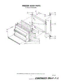 06 - Freezer Door parts for Whirlpool Refrigerator ET18VKXSW00 from AppliancePartsPros.com