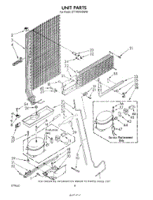 07 - Unit parts for Whirlpool Refrigerator ET18VKXSW00 from AppliancePartsPros.com