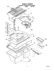 03 - Shelf parts for Whirlpool Refrigerator ET18TKXDN05 from AppliancePartsPros.com