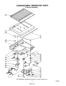 04 - Compartment Separator parts for Whirlpool Refrigerator ET18VKXRWR3 from AppliancePartsPros.com