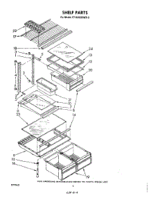 05 - Shelf parts for Whirlpool Refrigerator ET18VKXRWR3 from AppliancePartsPros.com