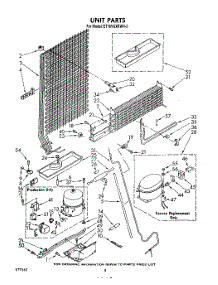 07 - Unit parts for Whirlpool Refrigerator ET18VKXRWR3 from AppliancePartsPros.com