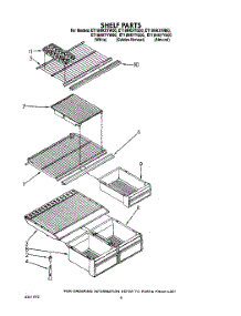05 - Shelf parts for Whirlpool Refrigerator ET18NKXYW00 from AppliancePartsPros.com