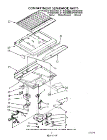 04 - Compartment Separator parts for Whirlpool Refrigerator ET18NKXXW00 from AppliancePartsPros.com