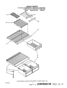 05 - Shelf parts for Whirlpool Refrigerator ET18NKXXW00 from AppliancePartsPros.com