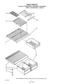 05 - Shelf parts for Whirlpool Refrigerator ET18NKXWN00 from AppliancePartsPros.com