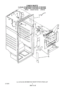 03 - Liner parts for Whirlpool Refrigerator ET18NKXXN00 from AppliancePartsPros.com