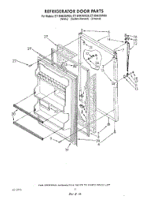 08 - Refrigerator Door , Lit / Optional parts for Whirlpool Refrigerator ET18NKXWW00 from AppliancePartsPros.com