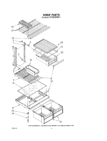 05 - Shelf parts for Whirlpool Refrigerator ET18XKXRWR1 from AppliancePartsPros.com