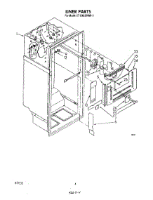 03 - Liner parts for Whirlpool Refrigerator ET18XKXRWR3 from AppliancePartsPros.com