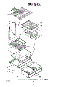 05 - Shelf parts for Whirlpool Refrigerator ET18XKXRWR3 from AppliancePartsPros.com