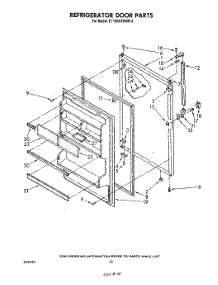 08 - Refrigerator Door , Not Illustrated parts for Whirlpool Refrigerator ET18XKXRWR3 from AppliancePartsPros.com