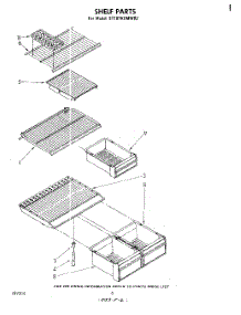 05 - Shelf parts for Whirlpool Refrigerator ET18TKXMWR2 from AppliancePartsPros.com