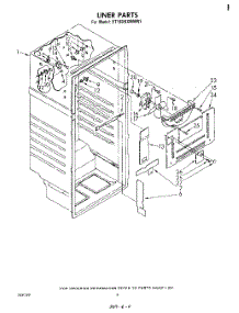03 - Liner parts for Whirlpool Refrigerator ET18XKXMWR1 from AppliancePartsPros.com