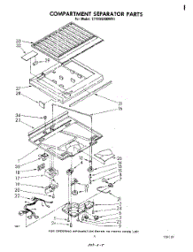 04 - Compartment Separator parts for Whirlpool Refrigerator ET18XKXMWR1 from AppliancePartsPros.com