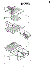 05 - Shelf parts for Whirlpool Refrigerator ET18XKXMWR1 from AppliancePartsPros.com
