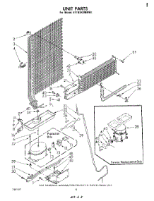 07 - Unit parts for Whirlpool Refrigerator ET18XKXMWR1 from AppliancePartsPros.com