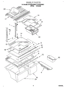 03 - Shelf parts for Whirlpool Refrigerator ET18TMXDW00 from AppliancePartsPros.com