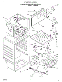 05 - Liner parts for Whirlpool Refrigerator ET18TMXDW00 from AppliancePartsPros.com