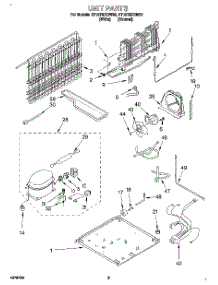 06 - Unit parts for Whirlpool Refrigerator ET18TMXDW00 from AppliancePartsPros.com