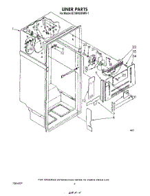 03 - Liner parts for Whirlpool Refrigerator ET18VKXRWR1 from AppliancePartsPros.com