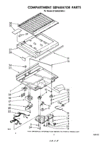 04 - Compartment Separator parts for Whirlpool Refrigerator ET18VKXRWR1 from AppliancePartsPros.com