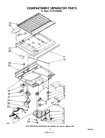 04 - Compartment Separator parts for Whirlpool Refrigerator ET18TKXMWR1 from AppliancePartsPros.com
