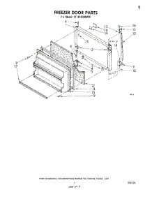 06 - Freezer Door parts for Whirlpool Refrigerator ET18TKXMWR1 from AppliancePartsPros.com