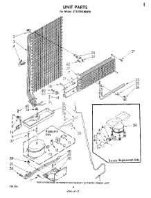 07 - Unit parts for Whirlpool Refrigerator ET18TKXMWR1 from AppliancePartsPros.com