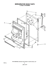 08 - Refrigerator Door , Miscellaneous parts for Whirlpool Refrigerator ET18TKXMWR1 from AppliancePartsPros.com