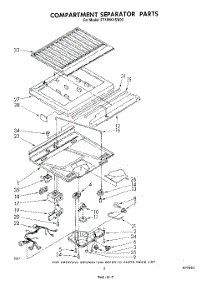 04 - Compartment Separator parts for Whirlpool Refrigerator ET18VKXSW03 from AppliancePartsPros.com