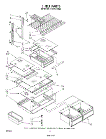 05 - Shelf parts for Whirlpool Refrigerator ET18VKXSW03 from AppliancePartsPros.com