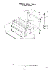 06 - Freezer Door parts for Whirlpool Refrigerator ET18VKXSW03 from AppliancePartsPros.com