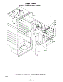 03 - Liner parts for Whirlpool Refrigerator ET18JMXRWR1 from AppliancePartsPros.com