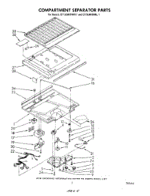 04 - Compartment Separator parts for Whirlpool Refrigerator ET18JMXRWR1 from AppliancePartsPros.com