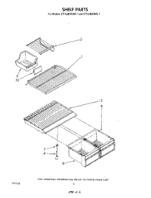 05 - Shelf parts for Whirlpool Refrigerator ET18JMXRWR1 from AppliancePartsPros.com