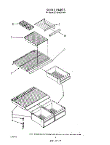 05 - Shelf parts for Whirlpool Refrigerator ET18NKXWM01 from AppliancePartsPros.com